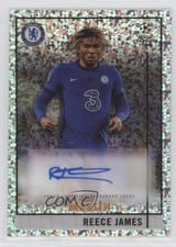 2020 Topps Merlin Chrome UEFA Champions League Autographs Reece James #BCA-RJ card