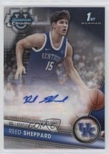 2023-24 Bowman University Chrome Bowman Chrome Prospects Autographs Reed Sheppard #BCPA-RS card