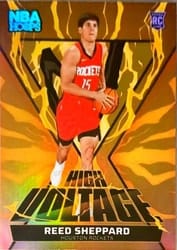 2024-25 Hoops High Voltage Reed Sheppard #19 card