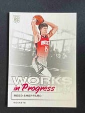 2024-25 Panini Court Kings Works in Progress Reed Sheppard #8 card