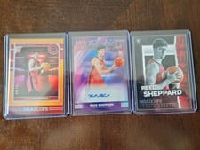 2024-25 Panini Obsidian Rookie Eruption Autographs Reed Sheppard #REA-SHP card