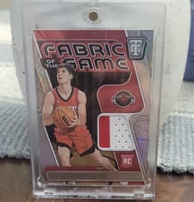 2024-25 Panini Totally Certified Fabric of the Game Rookies Reed Sheppard #FGR-RDS card
