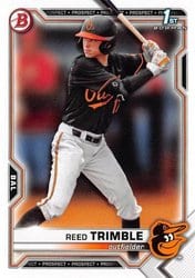 2021 Bowman Draft Base Set Reed Trimble #BD-144 card