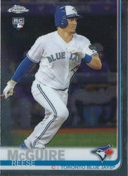 2019 Topps Chrome Base Set Reese McGuire #6 card