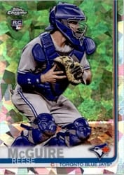 2019 Topps Chrome Sapphire Edition Base Set Reese McGuire #442 card