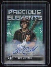 2023 Bowman Platinum Precious Elements Autographs Reggie Crawford #PE-20 card