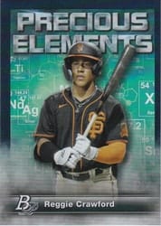 2023 Bowman Platinum Precious Elements Reggie Crawford #PE-20 card