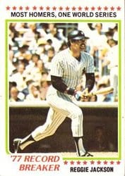 1978 Topps Base Set Reggie Jackson #7 card