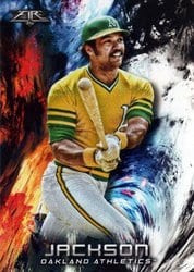2018 Topps Fire Base Set Reggie Jackson #183 card
