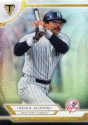 2018 Topps Triple Threads Base Set Reggie Jackson #77 card