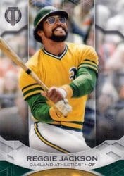 2019 Topps Tribute Base Set Reggie Jackson #8 card