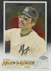 2020 Topps Allen & Ginter Chrome Base Set Reggie Jackson #109 card