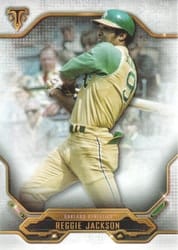2020 Topps Triple Threads Base Set Reggie Jackson #100 card