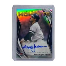 2021 Finest Moments Autographs Reggie Jackson #FMA-RJ card