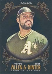 2021 Topps Allen & Ginter X Base Set Reggie Jackson #46 card