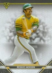 2021 Topps Triple Threads Base Set Reggie Jackson #96 card