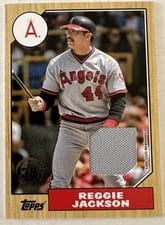 2022 Topps 1987 Topps Baseball Relics (Series 2) Reggie Jackson #87BR-RJ card