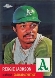 2022 Topps Chrome Platinum Anniversary Base Set Reggie Jackson #424 card