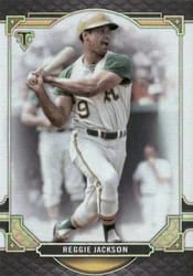 2022 Topps Triple Threads Base Set Reggie Jackson #4 card