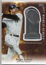 2023 Topps Update Commemorative Postseason Trophy Medallions Reggie Jackson #PTM-RJA card