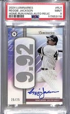 2024 Topps Luminaries Home Run Kings Autograph Relics Reggie Jackson #HRKAR-RJ1 card