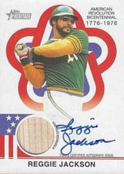 2025 Topps Heritage Bicentennial Relics Reggie Jackson #BR-RJ card