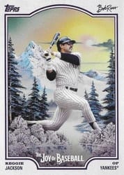 2025 Topps X Bob Ross: The Joy of Baseball Base Set Reggie Jackson #61 card