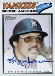 2026 Topps Heritage Real One Autographs Reggie Jackson #77RO-RJ card
