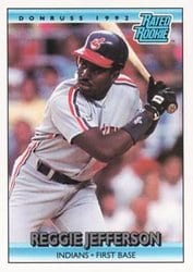 1992 Donruss Base Set Reggie Jefferson #12 card