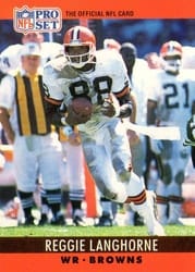1990 Pro Set Base Set Reggie Langhorne #73 card