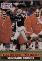 1991 Pro Set Base Set Reggie Langhorne #473 card