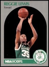 1990-91 Hoops Base Set Reggie Lewis #43 card