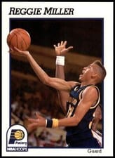 1991-92 Hoops Base Set Reggie Miller #84 card