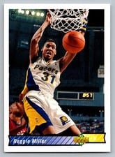 1992-93 Upper Deck Base Set Reggie Miller #123 card