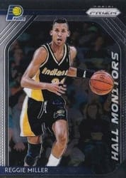 2018-19 Panini Prizm Hall Monitors Reggie Miller #10 card