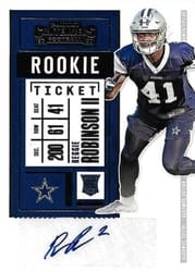2020 Panini Contenders Base Set Reggie Robinson II #251 card