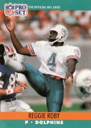 1990 Pro Set Base Set Reggie Roby #563 card