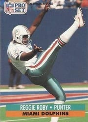 1991 Pro Set Base Set Reggie Roby #832 card