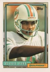 1992 Topps Base Set Reggie Roby #390 card