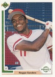 1991 Upper Deck Base Set Reggie Sanders #71 card