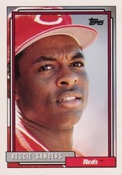 1992 Topps Base Set Reggie Sanders #283 card