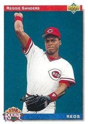 1992 Upper Deck Base Set Reggie Sanders #27 card