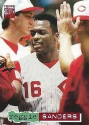 1994 Stadium Club Base Set Reggie Sanders #136 card