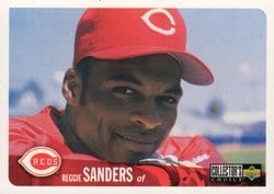 1996 Collector's Choice Base Set Reggie Sanders #115 card
