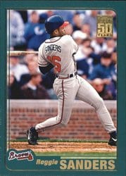 2001 Topps Base Set Reggie Sanders #290 card