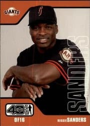 2002 Upper Deck 40-Man Base Set Reggie Sanders #762 card