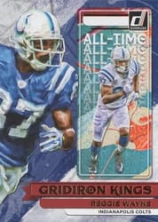 2022 Donruss All-Time Gridiron Kings Reggie Wayne #AT-3 card