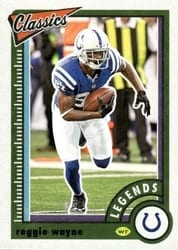 2022 Panini Classics Base Set Reggie Wayne #127 card