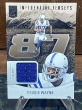 2024 Donruss Elite Influential Jerseys Reggie Wayne #IJS-RWA card