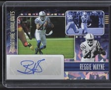 2024 Panini Mosaic Signatures Highlights Reggie Wayne #SH28 card